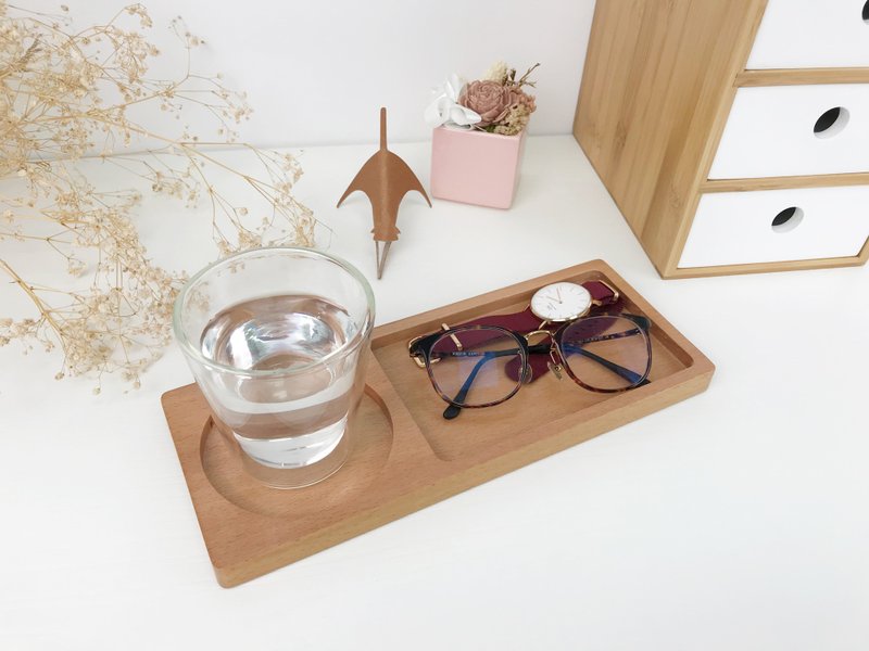 榉木-收纳长托盘/礼物 - 收纳用品 - 木头 咖啡色