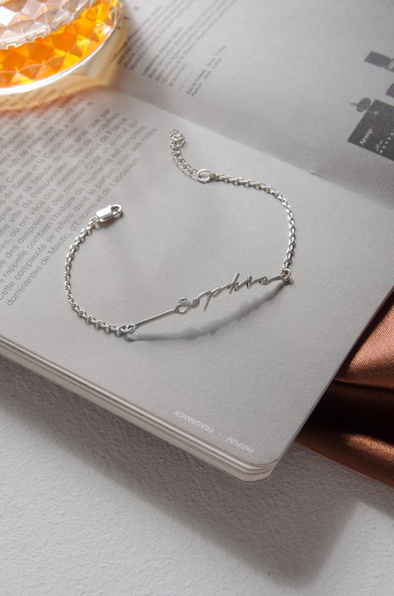 Bar Scripted Bracelet - 手链/手环 - 其他金属 