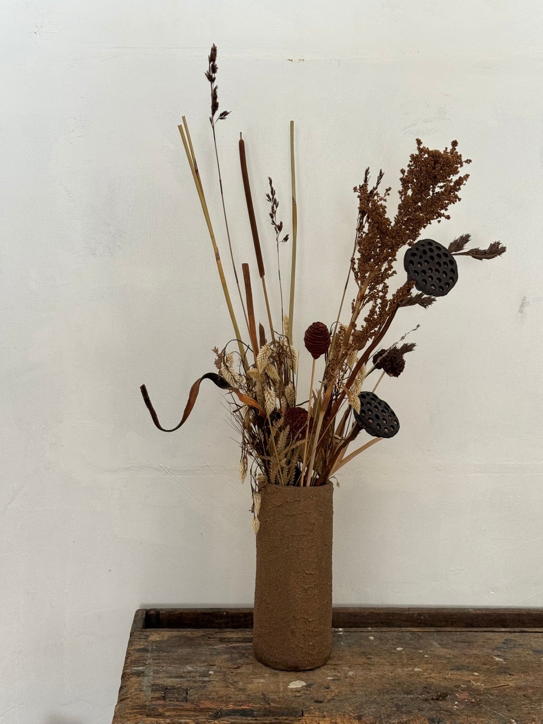 50005-质朴黑陶砂岩花器28cm - 摆饰 - 陶 
