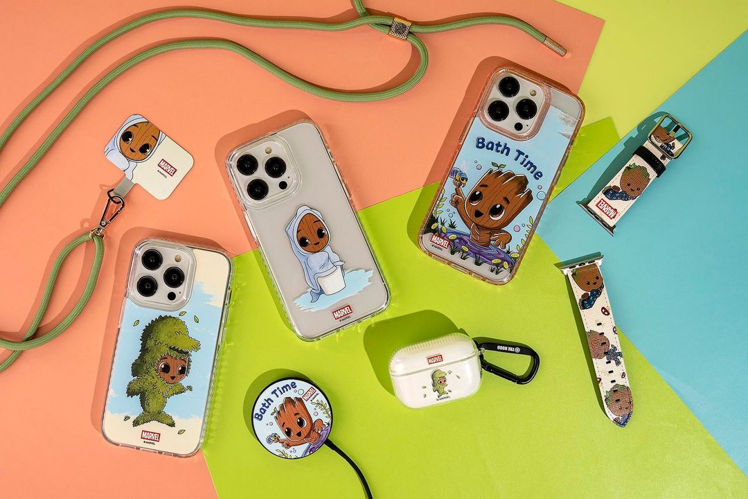 漫威 我是格鲁特树人十字压纹牛皮革Apple Watch真皮表带1-8,SE - 表带 - 真皮 