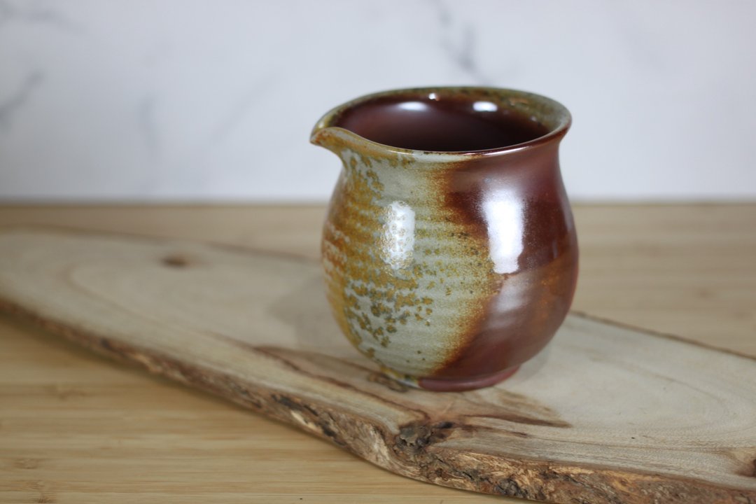 【沐春生活】220ml 重落灰 柴烧茶海 公道杯 莺歌叶敏祥手作 - 茶具/茶杯 - 瓷 