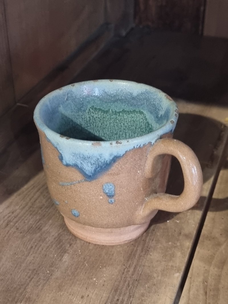 【一冬人】水花点点 - 渐层蓝釉 陶器 陶杯 酒杯 咖啡杯 茶 - 其他杯子 - 陶 蓝色