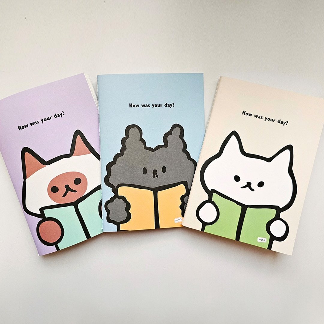 今日笔记本，Somcats 三猫组：Hiyo、Gumuyo、Coco - 笔记本/手帐 - 纸 
