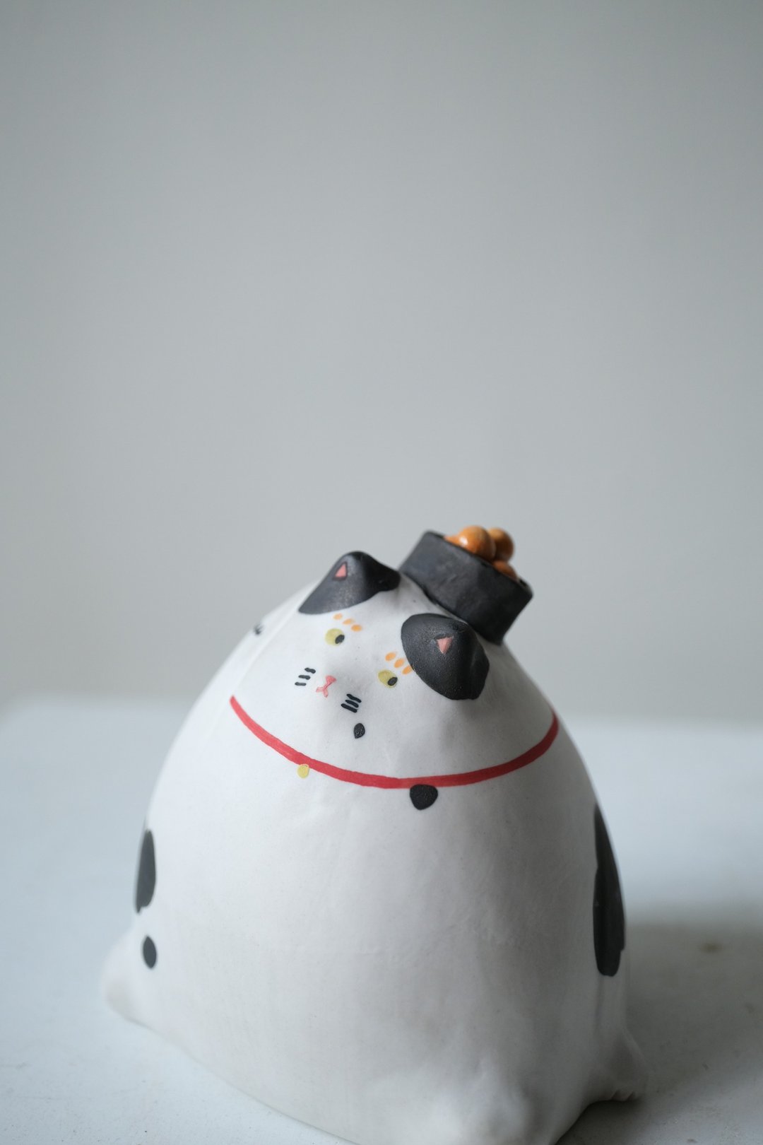 满载而鲑鱼卵寿司招财猫 - 花瓶/陶器 - 其他材质 红色