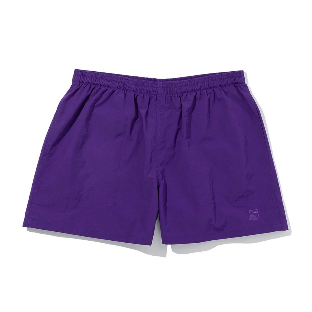 日本限定POLER NYLON WIDE STUFF SHORTS 尼龙宽版短裤 / 紫 - 男士短裤 - 尼龙 紫色