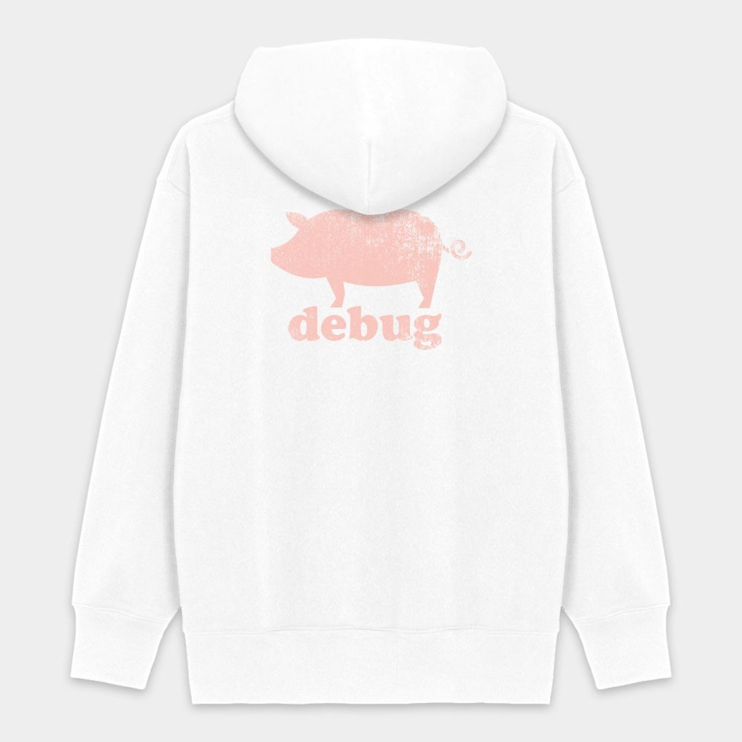 【秋冬新品】debug 猪八戒 小猪 pig 纯棉连帽外套 PS041 - 男装外套 - 棉 黑色