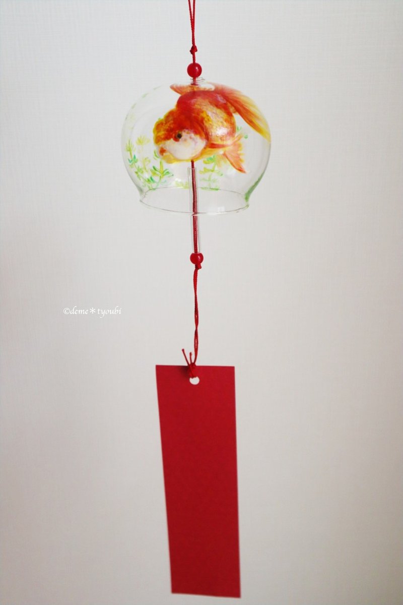 风铃 - Sarasa 荷兰狮头 - - 摆饰 - 玻璃 橘色