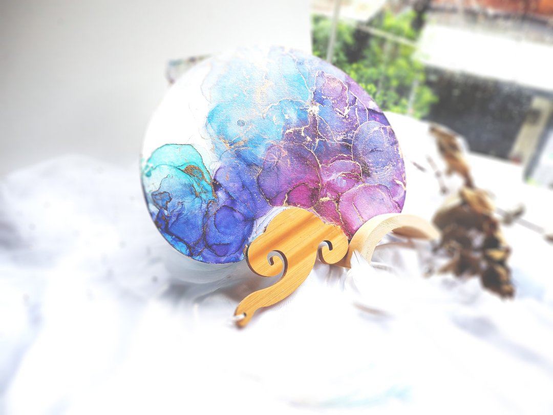 【体验季】夏日清凉系-酒精墨水小团扇创作课 - 插画/绘画/写字 - 纸 