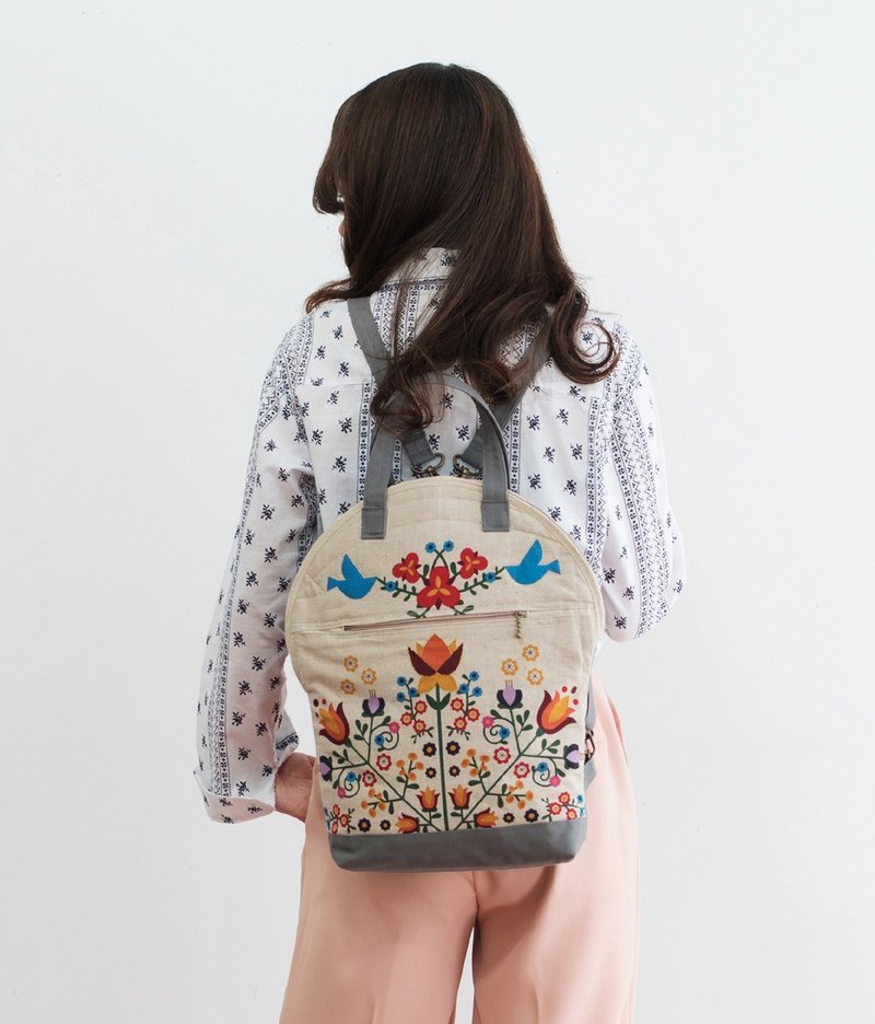 handmade womens backpack Tote Bag  - 后背包/双肩包 - 其他材质 多色