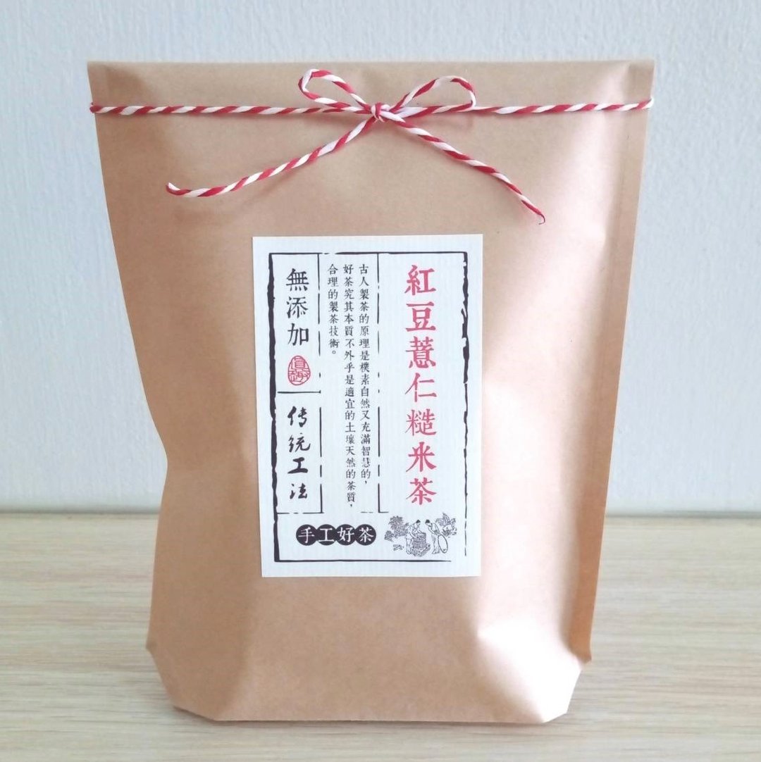 【红豆薏仁糙米茶】12包入 特选屏东万丹红豆融合天然谷物 - 茶 - 纸 卡其色