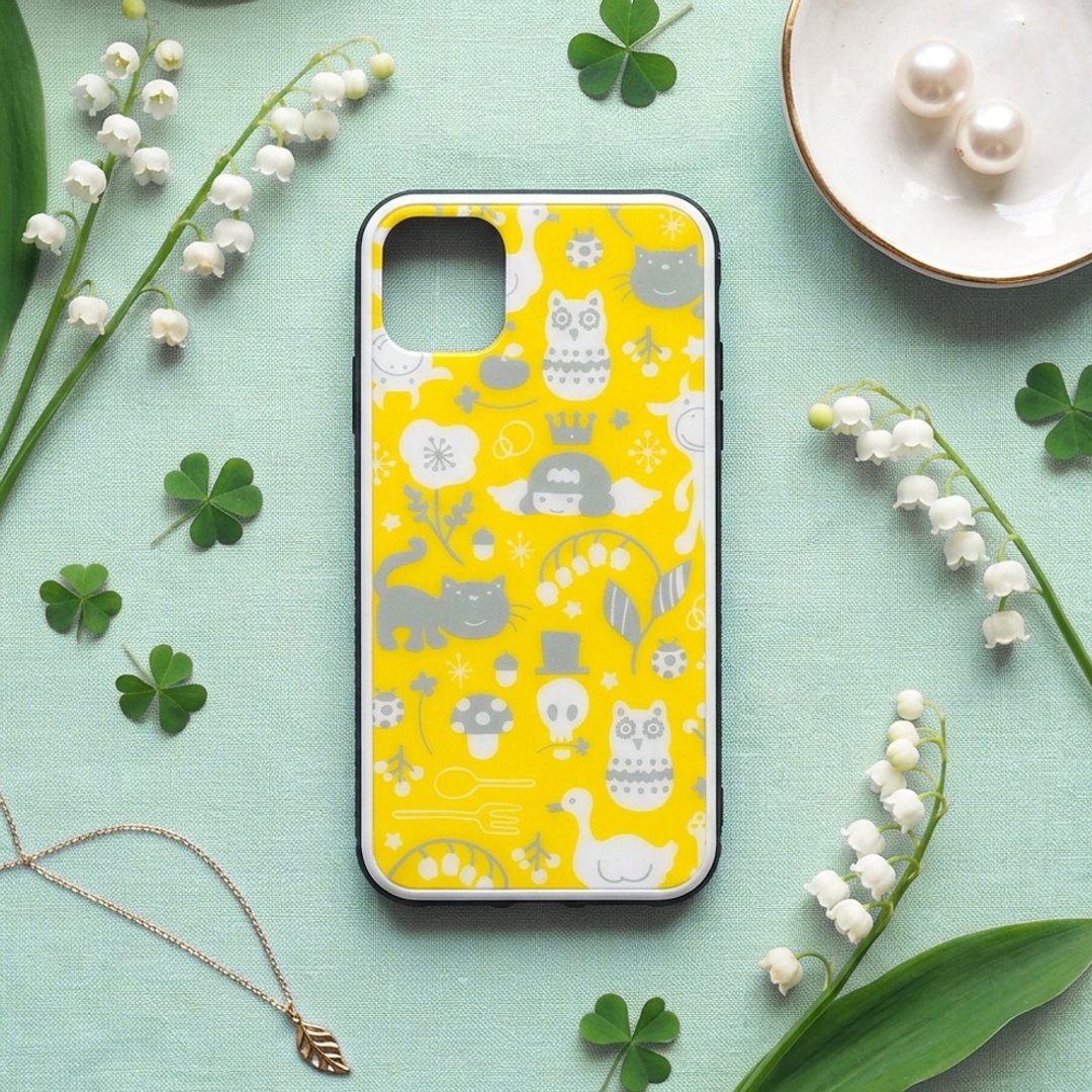 【强化玻璃 iPhone 保护壳】满满的幸运小物 - 手机壳/手机套 - 塑料 黄色