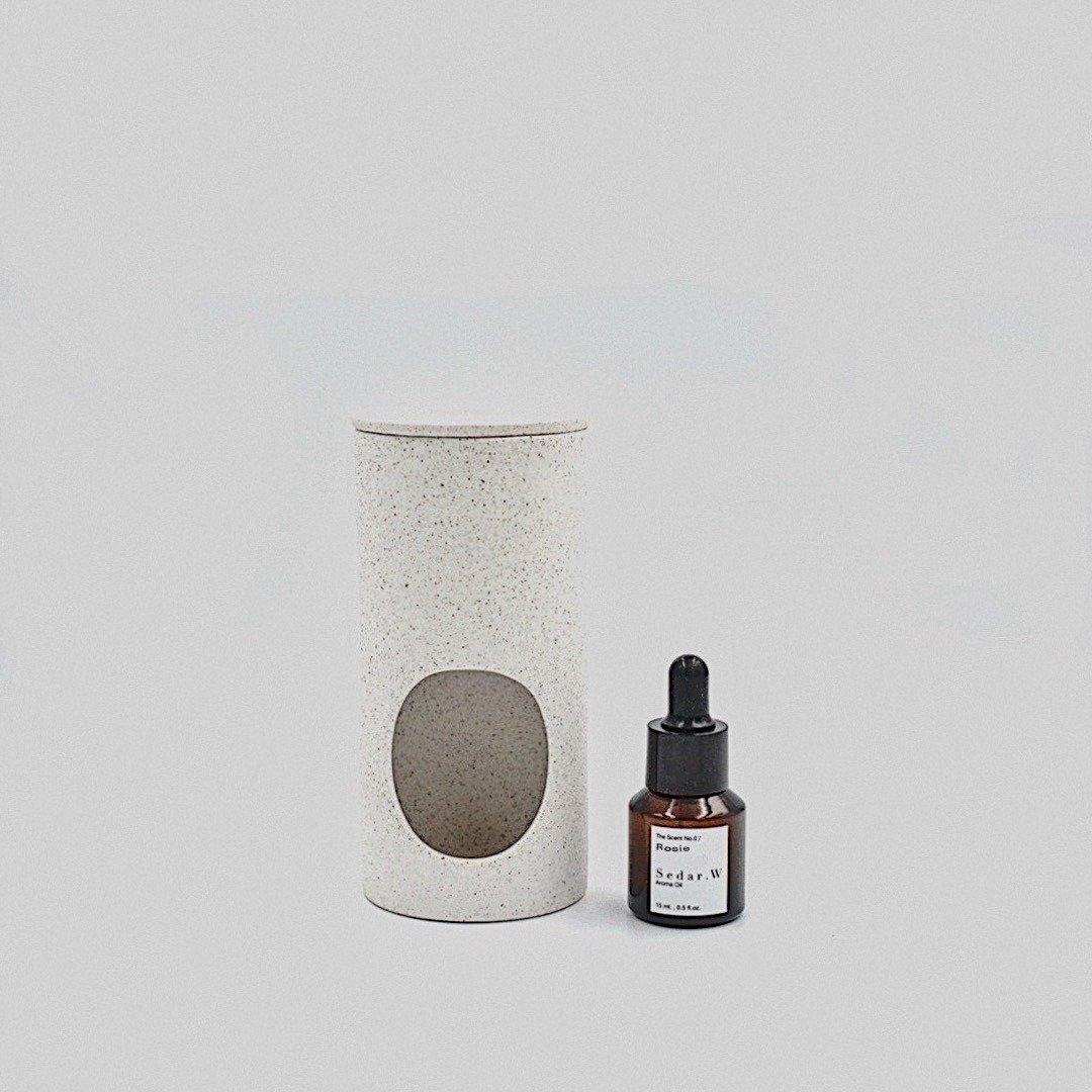 Sedar.W : Aroma oil burner set No.7 Rosie - 香薰/精油/线香 - 其他材质 