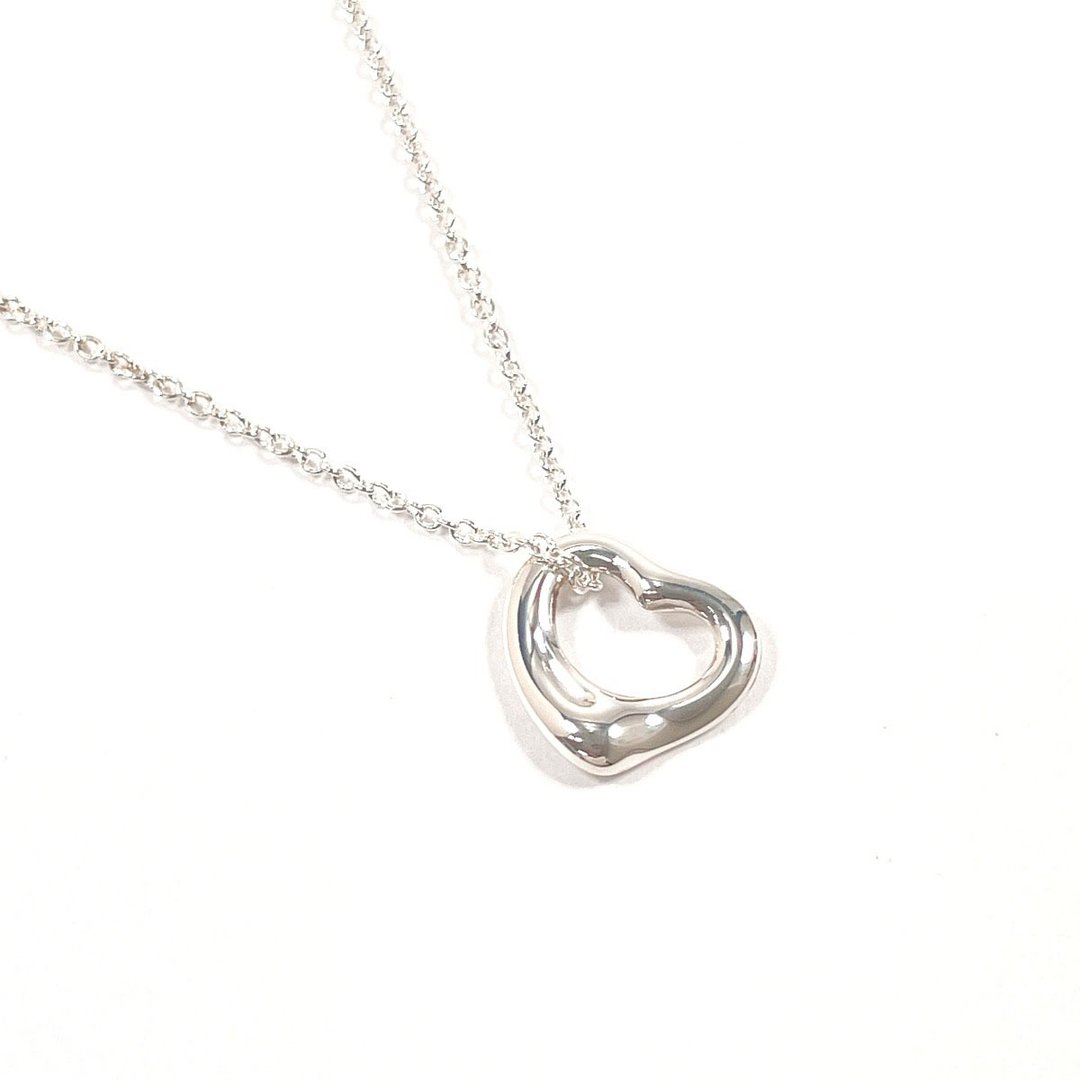 【日本直购 中古美品】蒂芬妮 TIFFANY&Co. 项链 镂空心形 Elsa Peretti 银 925 饰品 抛光翻新 - 项链 - 纯银 银色