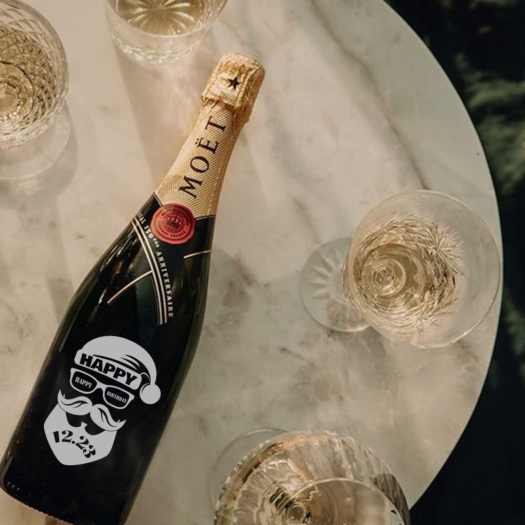 定制化|Moet香槟 个性化订制老人头订制礼物 交换礼物 - 酒类 - 玻璃 