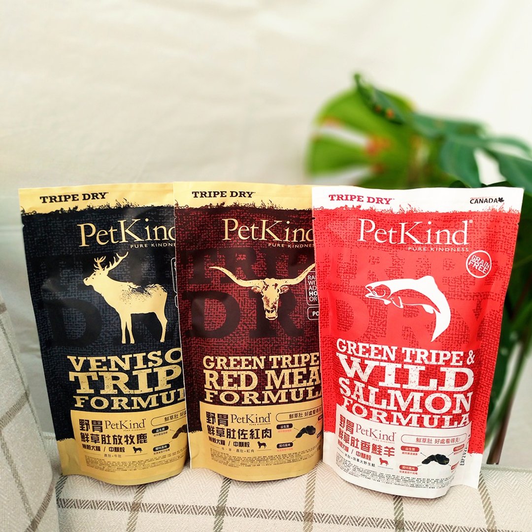 【狗主食】PetKind 野胃天然鲜草肚狗粮 300克 小包装 买2送2 - 狗罐头/鲜食 - 新鲜食材 