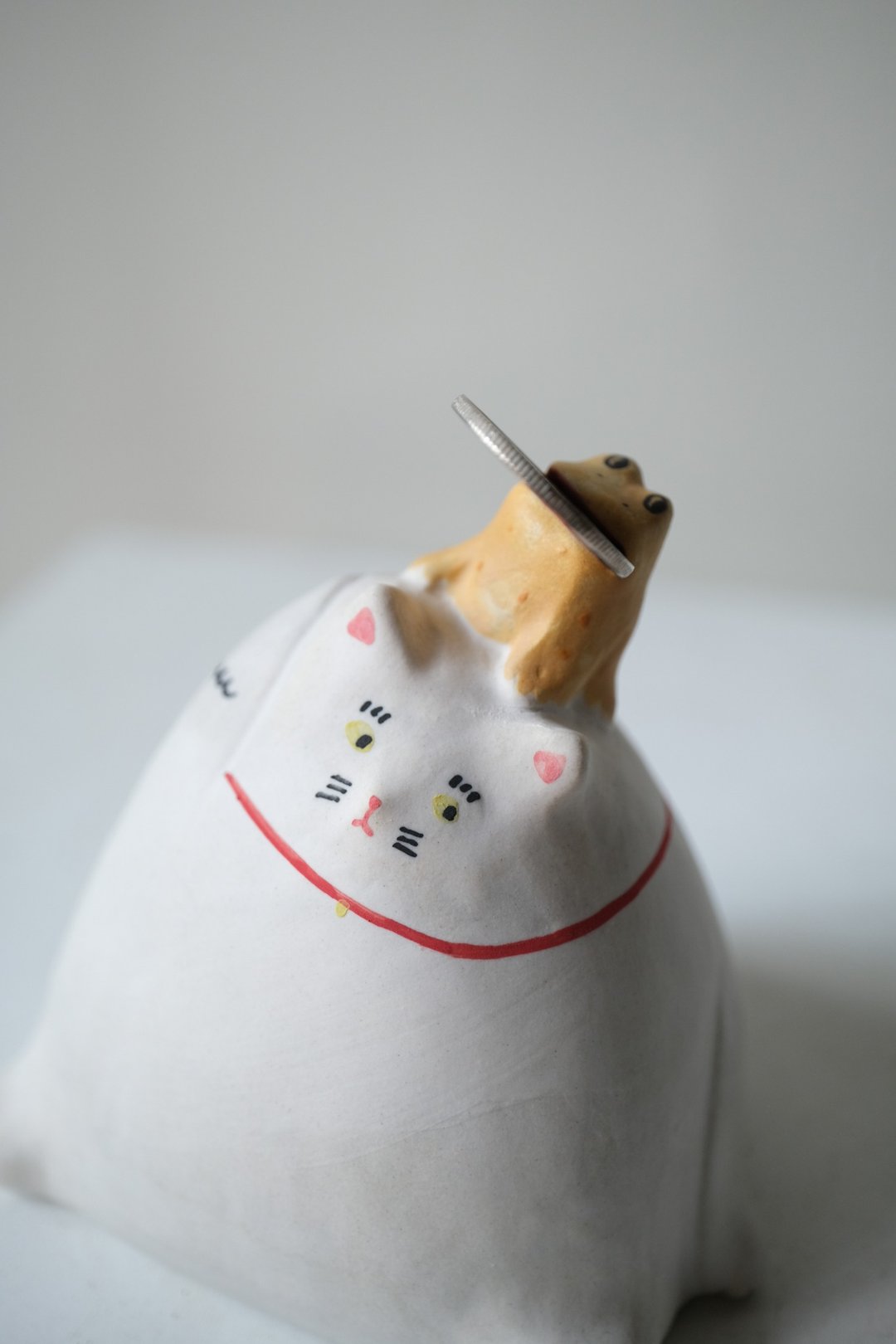 啾吉招财猫 - 花瓶/陶器 - 其他材质 金色