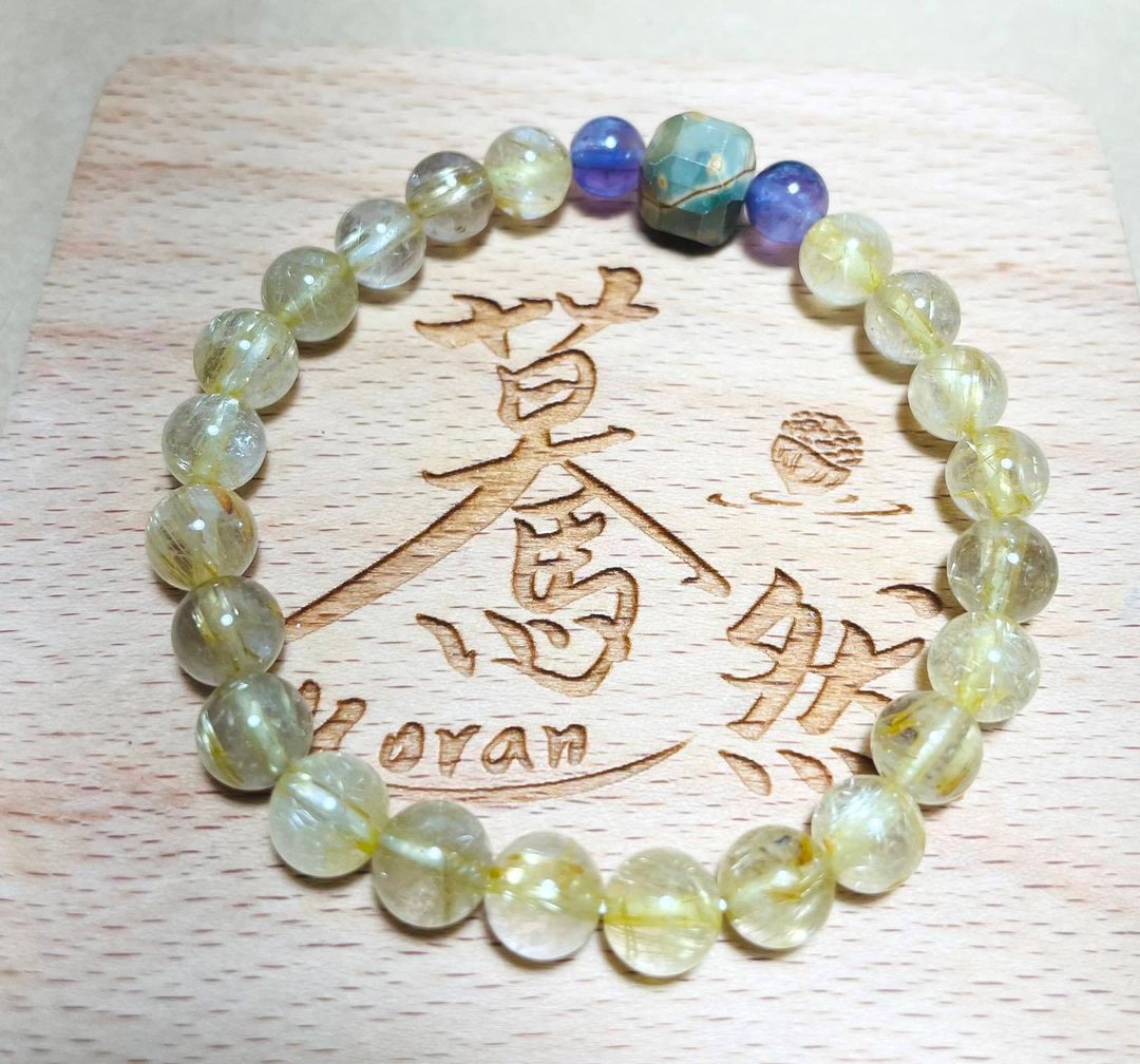 蓦然(手环系列)钛晶--财富 - 手链/手环 - 水晶 黄色