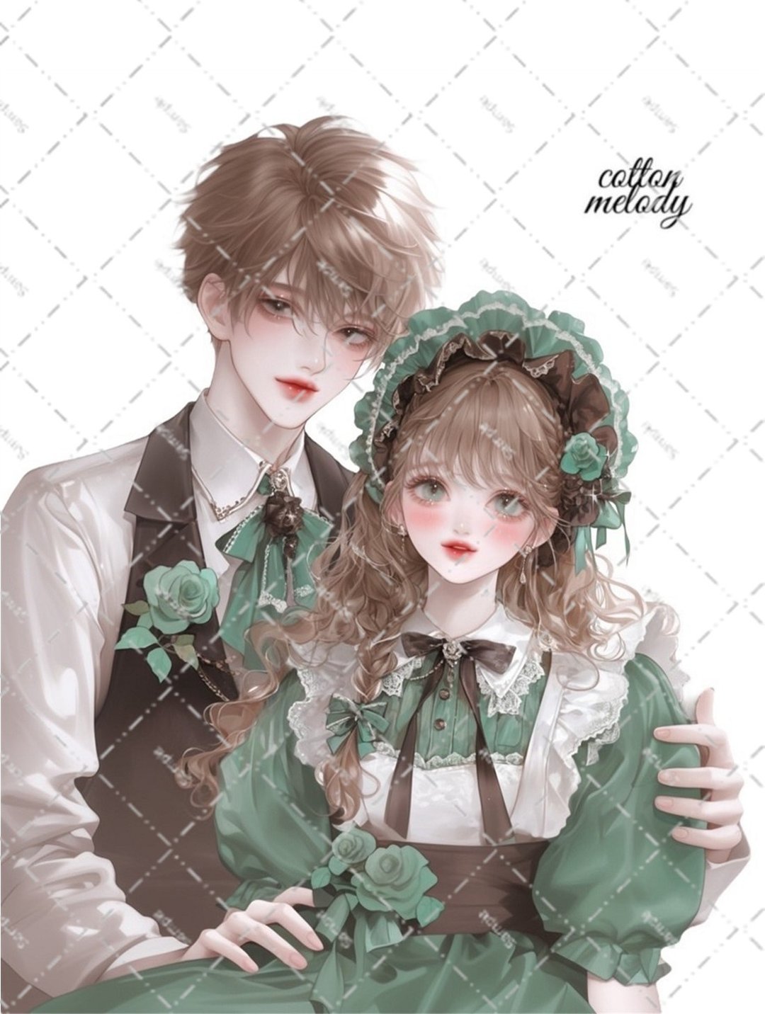 original sticker no.6640 人物贴纸 原创贴纸 人物贴纸 女孩贴纸 原创人物贴纸 - 贴纸 - 纸 