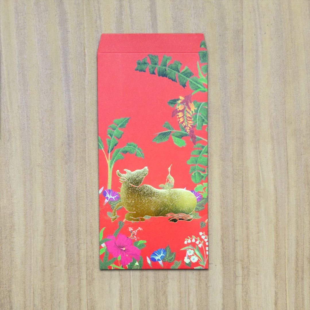 福兽纳福系列红包袋-牛年穗穗/岁岁平安/5入 - 红包/春联 - 纸 红色