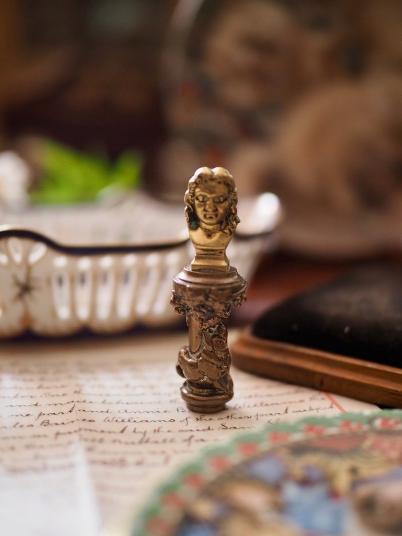 英国黄铜蜡封章 - 摆饰 - 铜/黄铜 