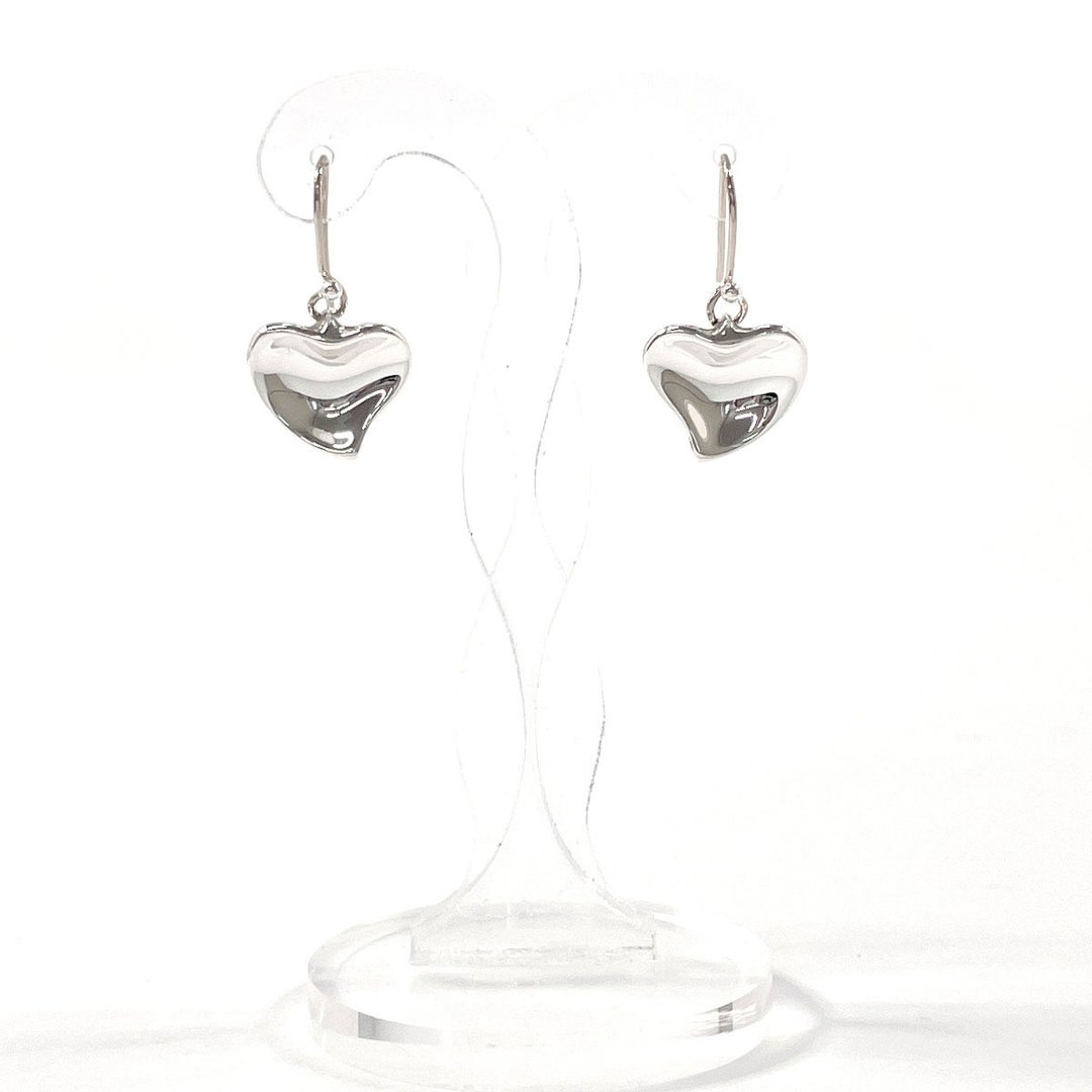 【日本直送 二手美品】蒂芙尼 TIFFANY&Co. 曲线心形 艾尔莎·佩瑞蒂 耳环 银 925 饰品 已抛光 - 耳环/耳夹 - 纯银 银色