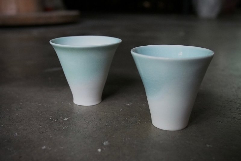 薄胎瓷器 / 清酒杯 / 茶杯 / 茶具 / 陶瓷器皿 - 茶具/茶杯 - 陶 绿色