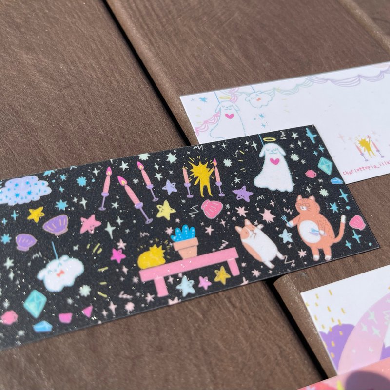 温THANKSGIVING系列 闪亮磨砂感 迷你双卡组 - 卡片/明信片 - 纸 黑色