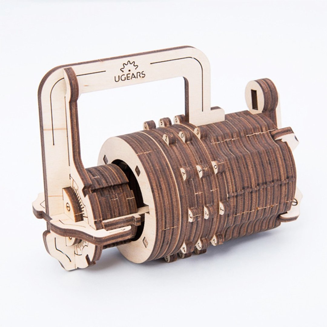/Ugears/ 乌克兰木制模型 达文西密码锁 Lock - 数码小物 - 木头 