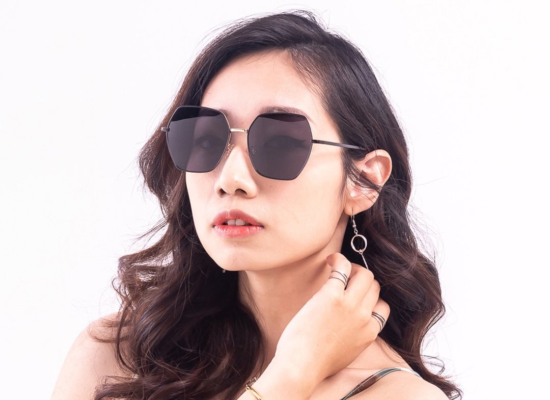 2is ClayE 太阳眼镜 偏光│特大框 圣诞礼物 - 墨镜 - 其他金属 黑色