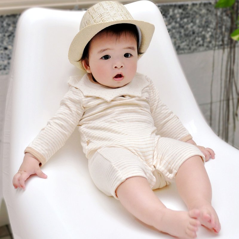 【SISSO长袖兔装任选优惠】1/1-1/31│任选2件组999 - 包屁衣/连体衣 - 棉．麻 白色