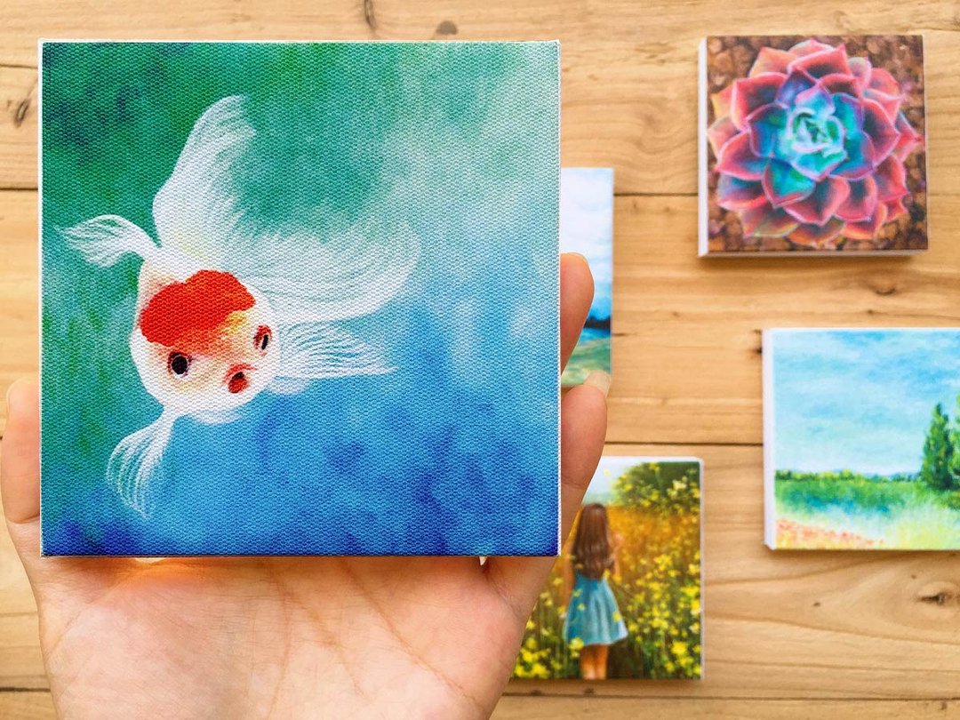 【狮头金鱼】高仿真复刻画 | 限量原作艺术微喷 | 观赏鱼水族装饰 - 海报/装饰画/版画 - 棉 