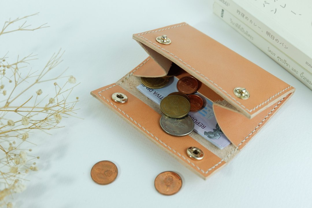 Coin purse with card slots - 皮夹/钱包 - 真皮 