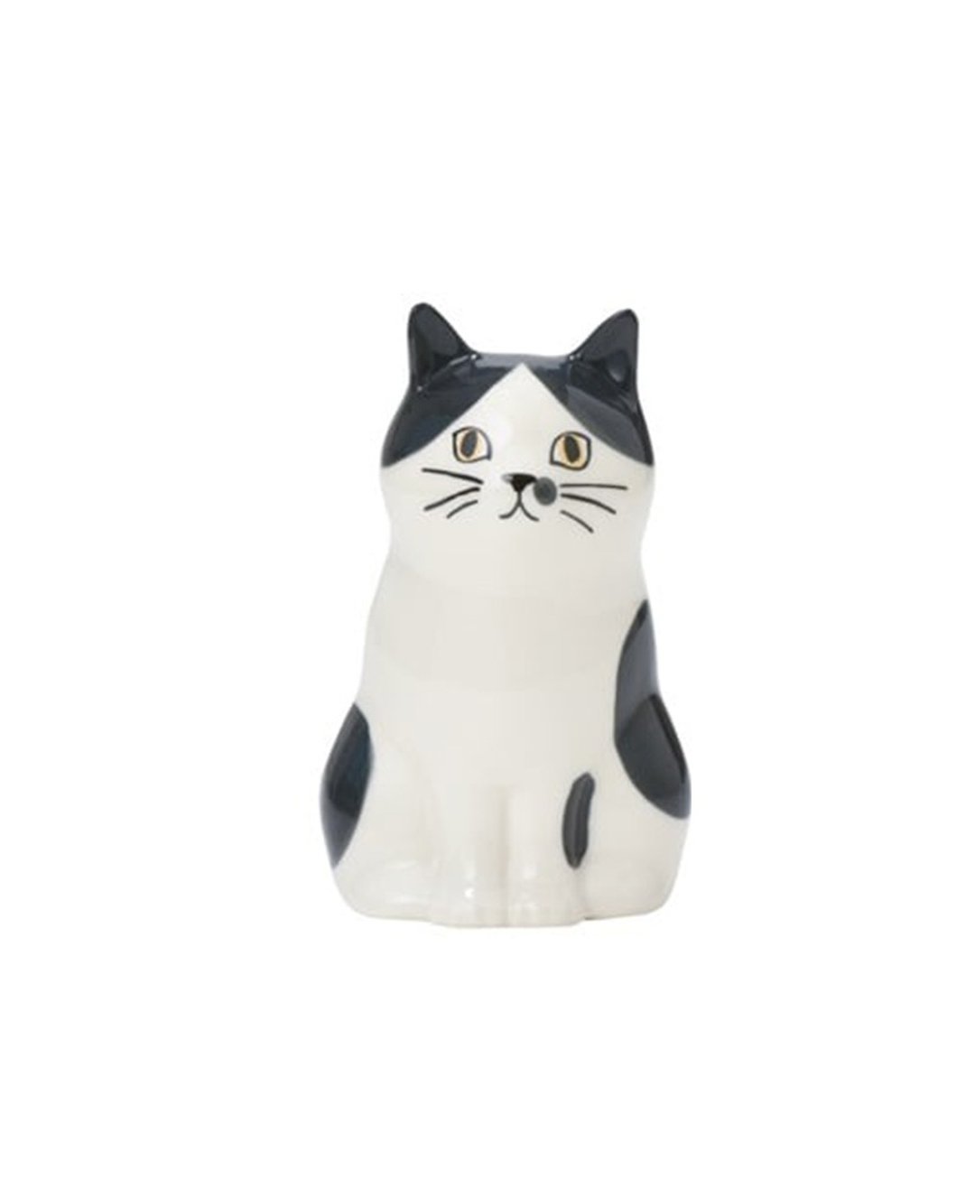 日本Magnets可爱动物系列猫咪造型陶瓷笔筒花瓶摆饰(八字眉猫) - 花瓶/陶器 - 瓷 白色