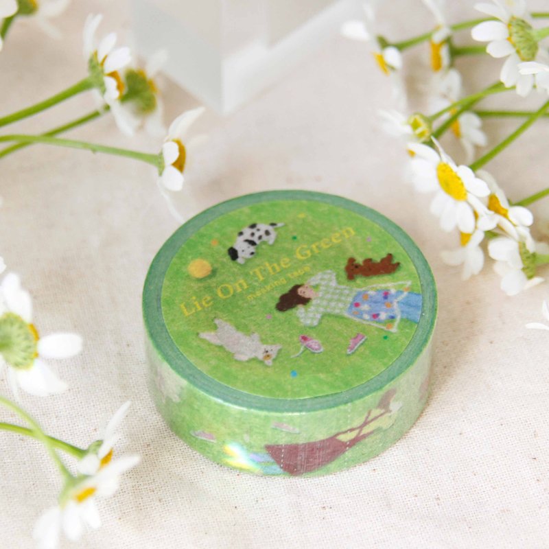 绿茵小憩和纸胶带 - 纸胶带 - 纸 绿色