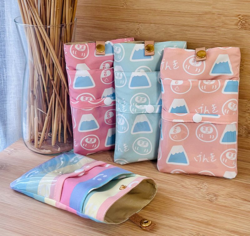 MIT 护理师手机笔袋 防水笔袋 手机袋 笔袋 识别证笔袋 工作袋 - 铅笔盒/笔袋 - 防水材质 粉红色