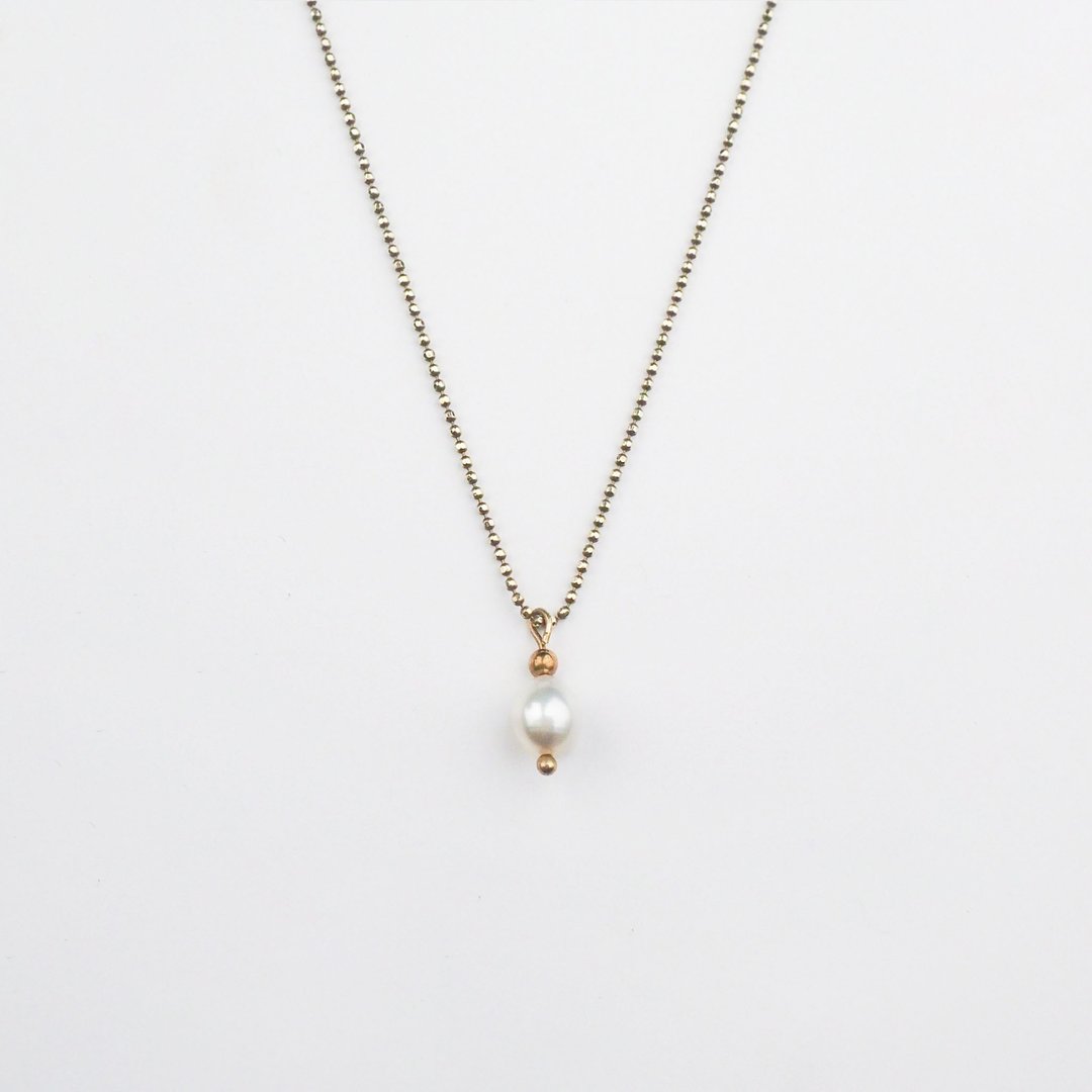 少年 项链 - Teenage necklace - 项链 - 珍珠 金色