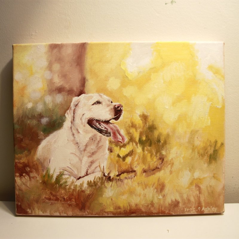 定制写实宠物肖像油画 - 订制画像 - 颜料 