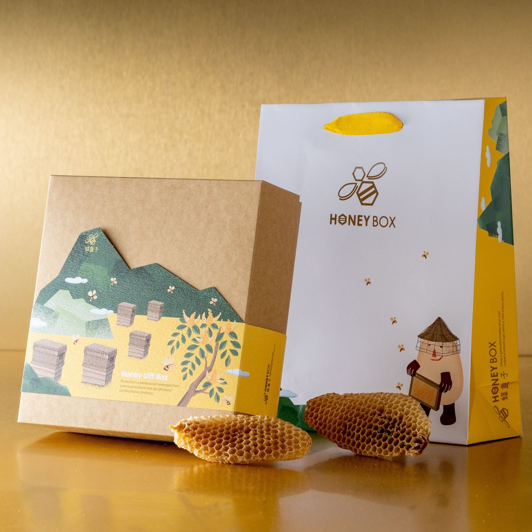 【彰化百大商品】经典健康礼盒 faye kwan专属 - 蜂蜜/黑糖 - 玻璃 黄色