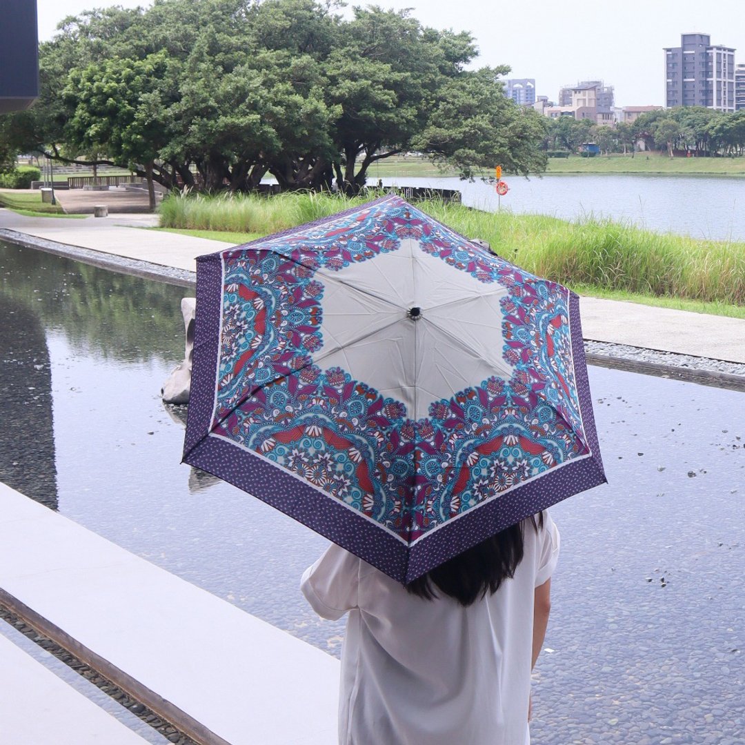 ENVIROSAX 晴雨两用轻便折叠伞─孔雀 - 雨伞/雨衣 - 其他人造纤维 多色