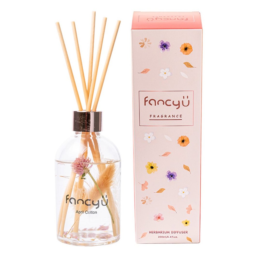 FANCY U浮游花限定款扩香瓶-四月棉香 April Cotton 200ml - 香薰/精油/线香 - 精油 粉红色