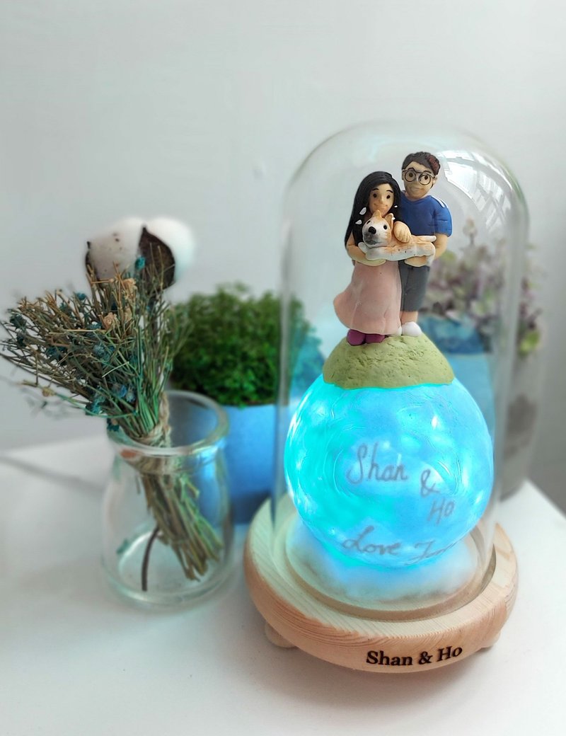 定制人像星球物语灯 , 一份永久的结婚礼物 - 灯具/灯饰 - 粘土 