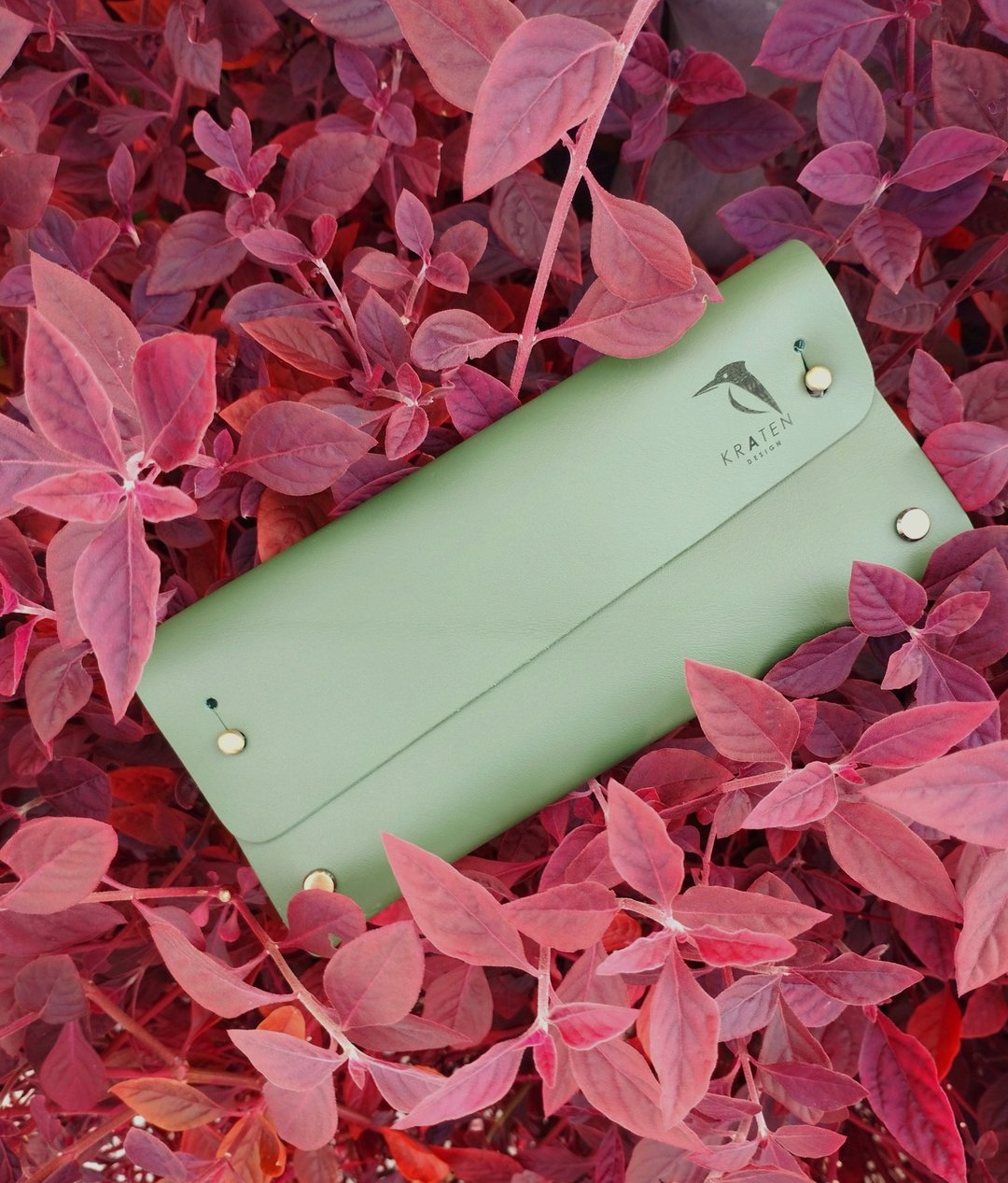 Smart phone leather bag - 手提包/手提袋 - 真皮 咖啡色