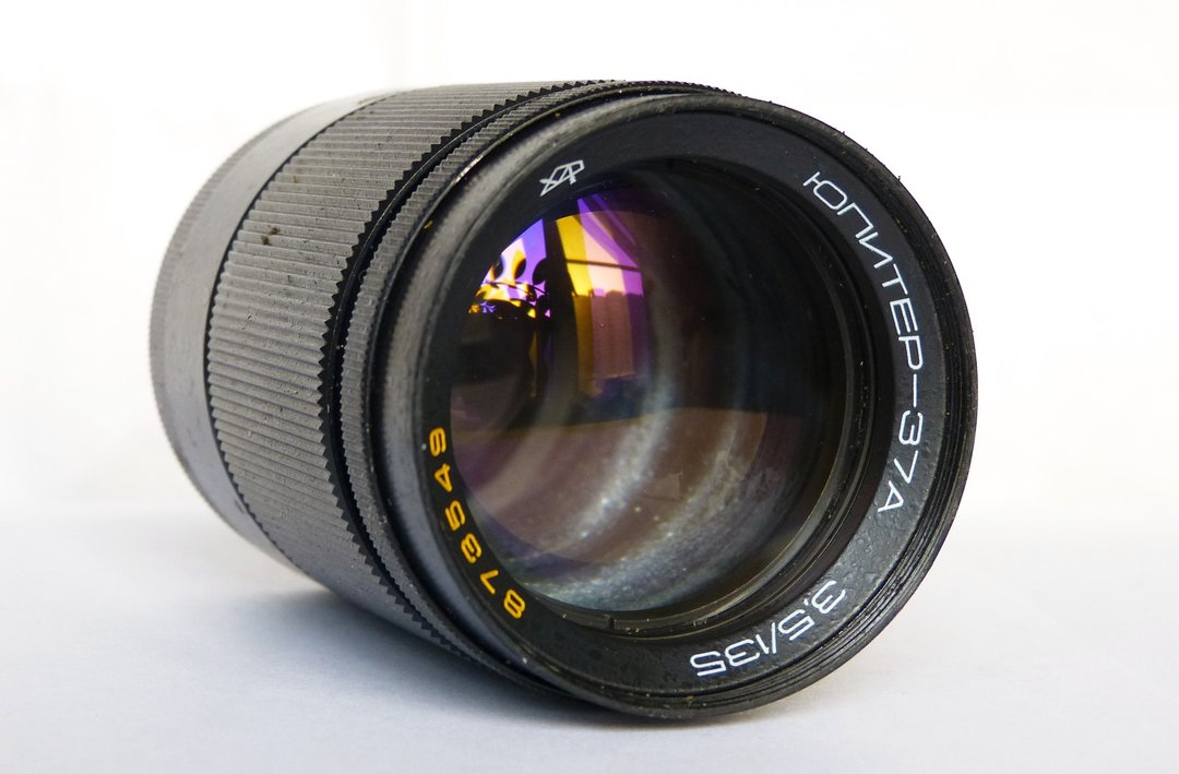 经过测试的 Jupiter-37A 3.5/135 苏联长焦镜头，适用于 SLR M42 安装 KOMZ Zenit - 相机 - 其他材质 黑色