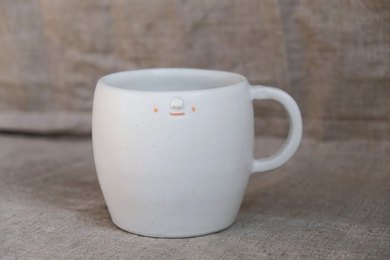 苏三 YUME 048  -   陶瓷马克杯 情人节 - 咖啡杯/马克杯 - 陶 白色