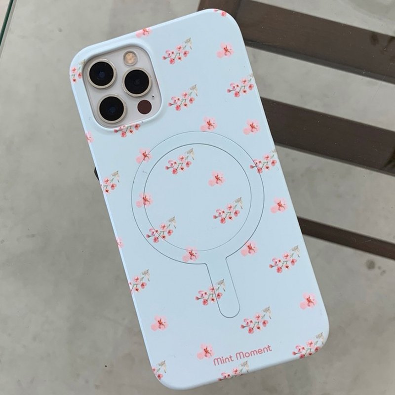 天蓝色花朵 iPhone MagSafe 手机硬壳 - 手机壳/手机套 - 其他材质 蓝色