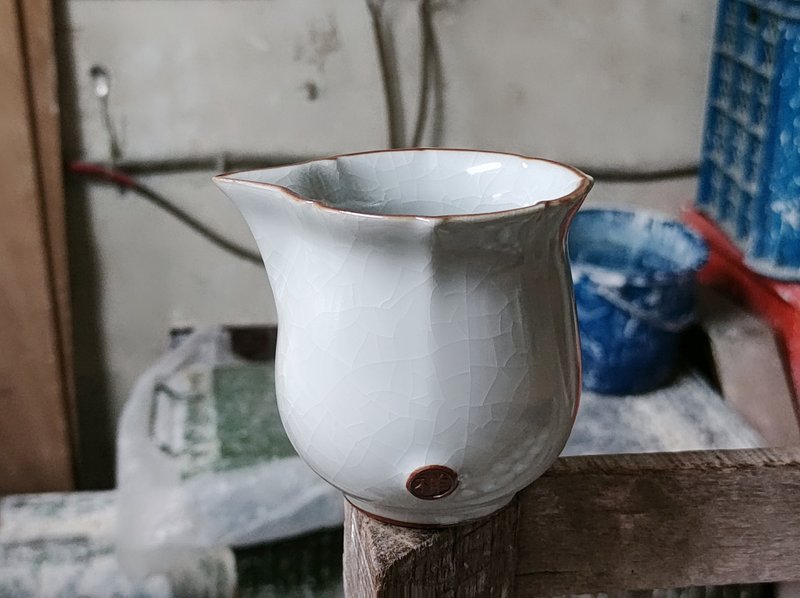 【沐春生活】月白 官窑茶海 幸福茶具 莺歌名家叶敏祥作品 - 茶具/茶杯 - 瓷 