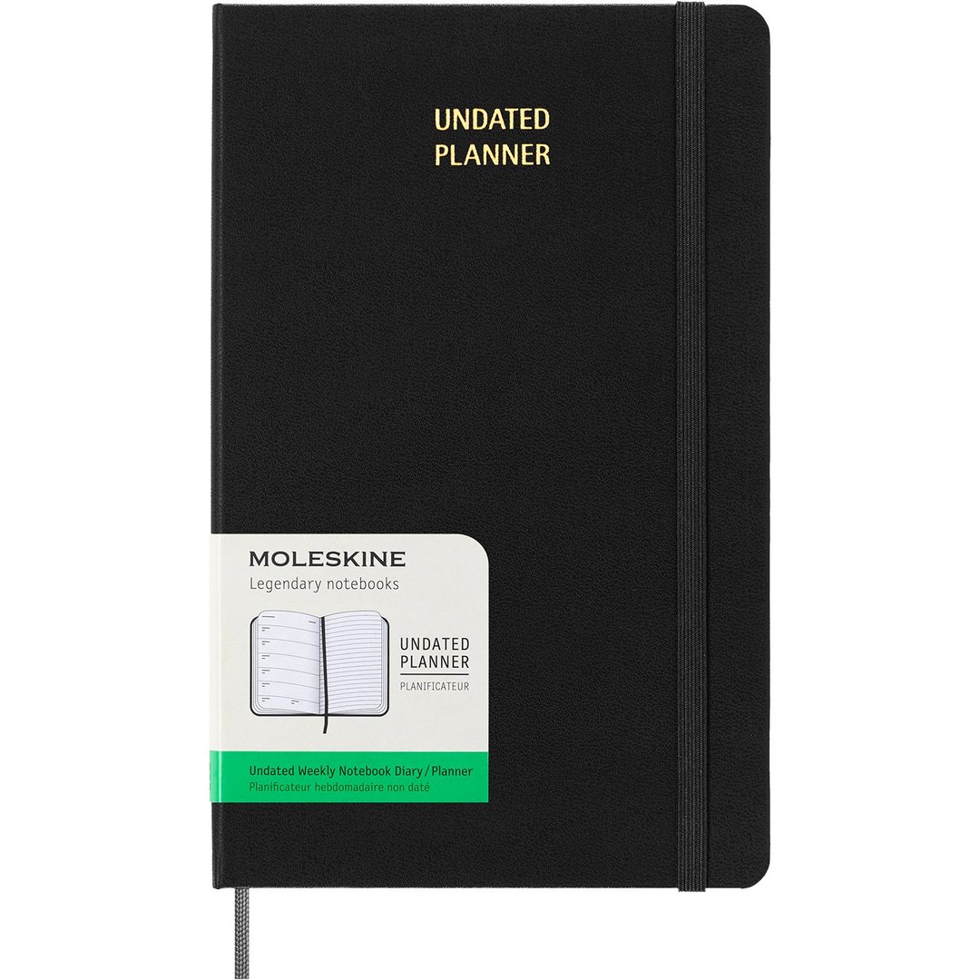 _勿上架_MOLESKINE 无时效周记手帐硬壳 L型 黑金 - 笔记本/手帐 - 纸 黑色
