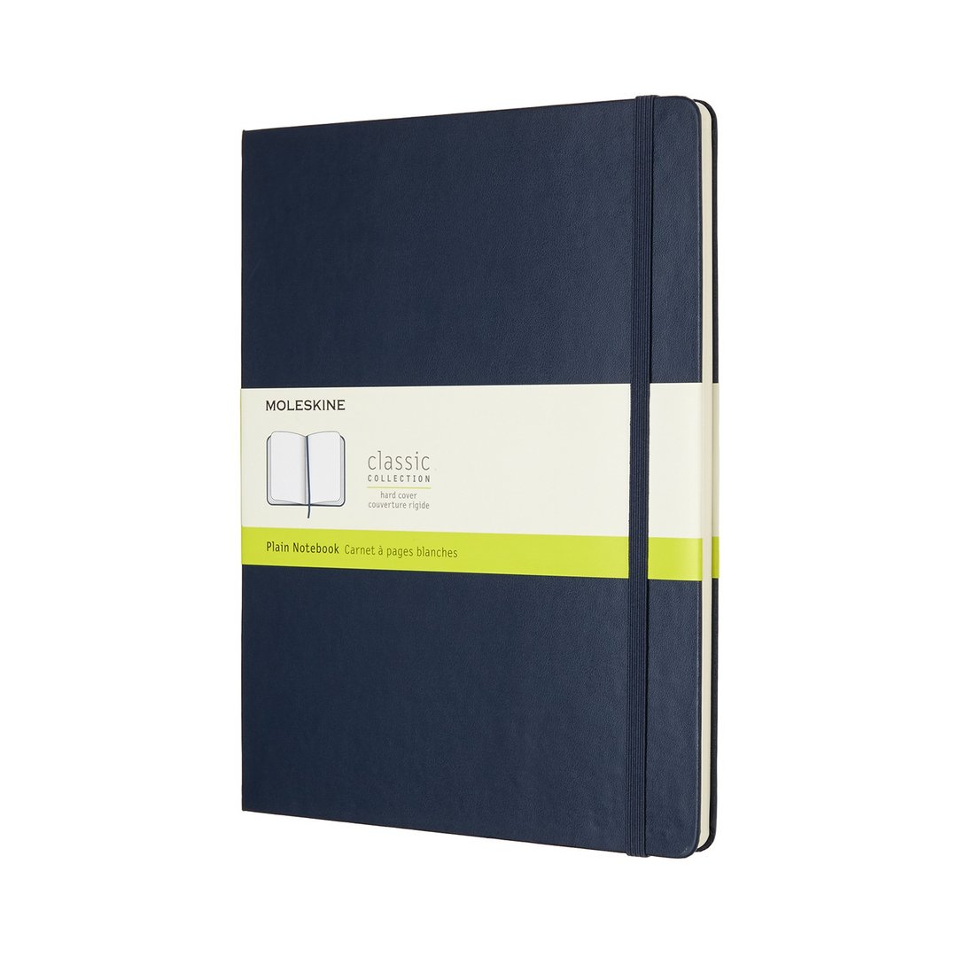 _勿上架_MOLESKINE 经典宝蓝色硬壳笔记本 XL 空白 - 烫金服务 - 笔记本/手帐 - 纸 蓝色