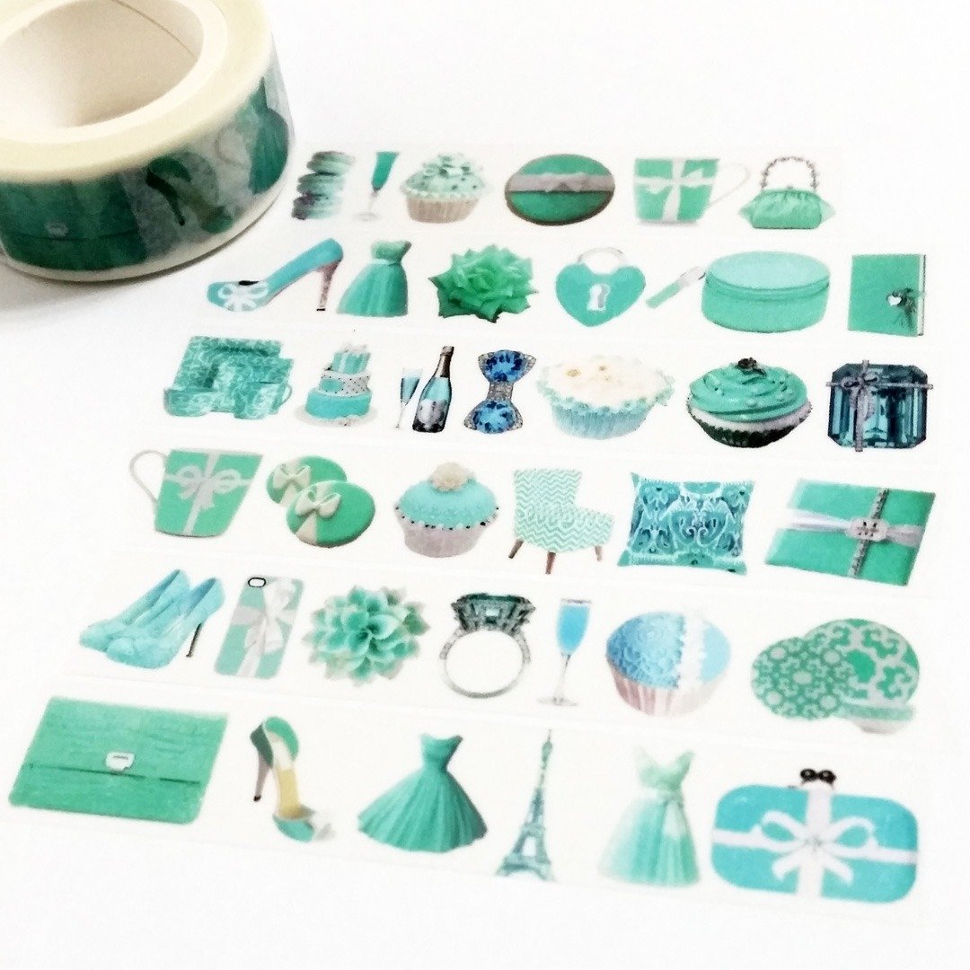 麒麟纸胶带 My Tiffany Blue - 纸胶带 - 纸 