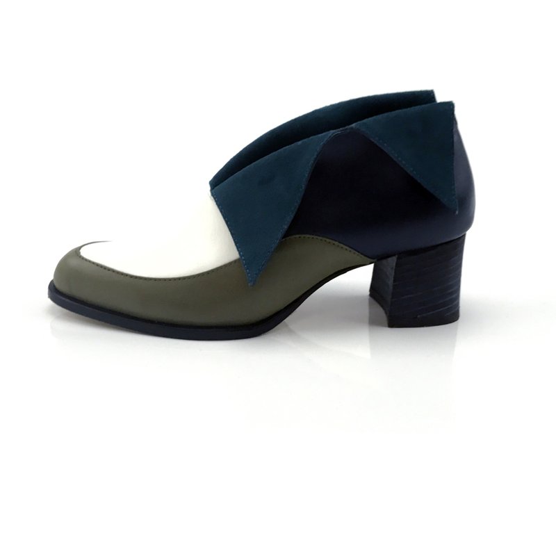 LEADING ROLE | 精灵 | 设计款 | 手工鞋 | 绿 - 女款短靴 - 真皮 绿色